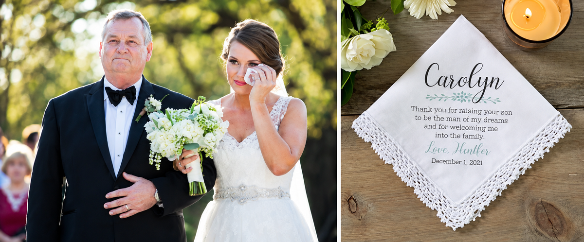Personalizza il Fazzoletto della Sposa con una frase ricamata