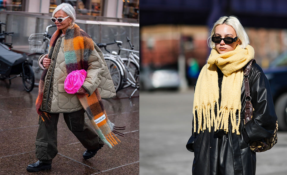 Blanket scarf: maxi sciarponi con effetto plaid in versione chic