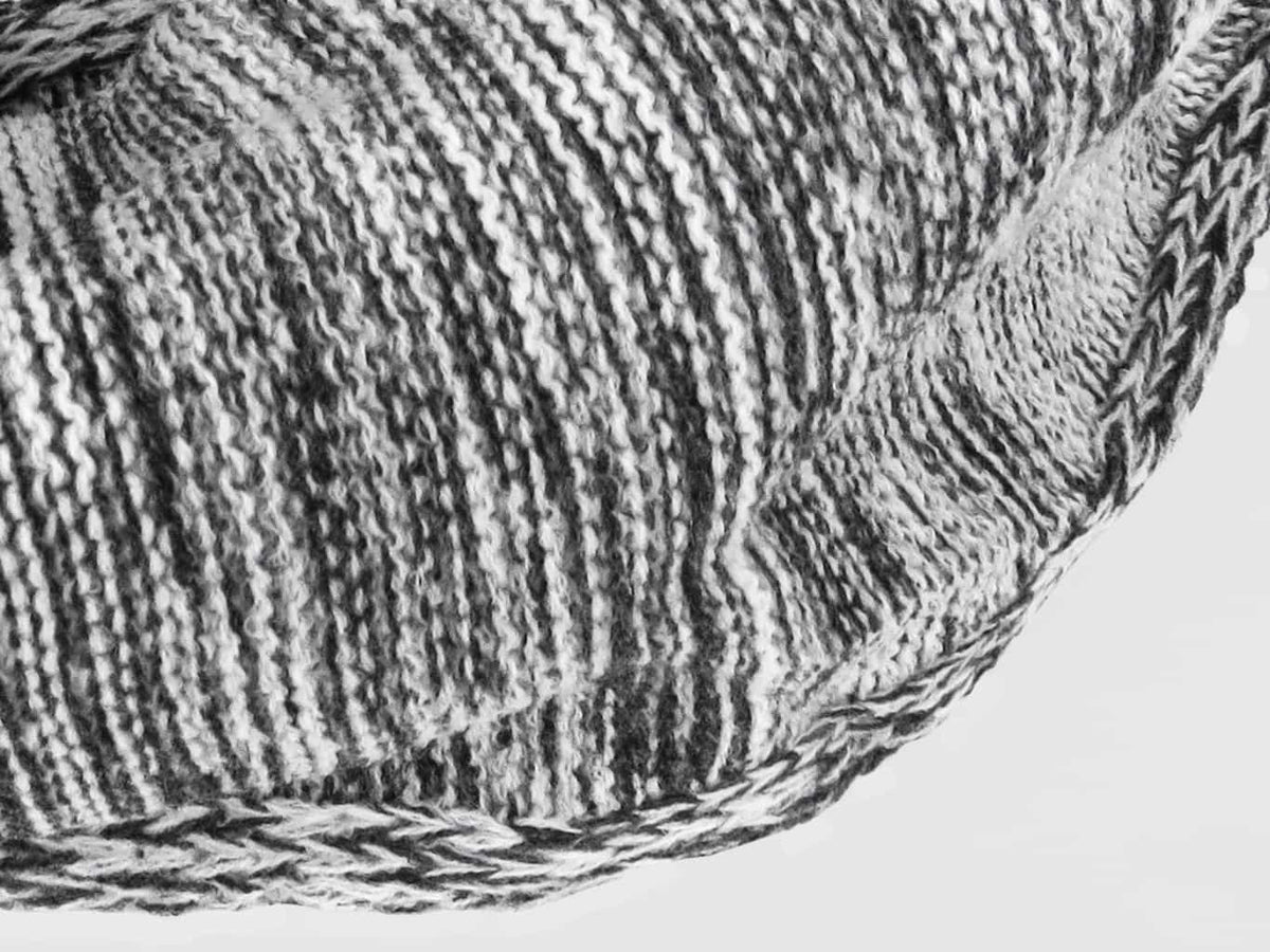 Dettaglio - Sciarpa ad anello da uomo bicolore casual