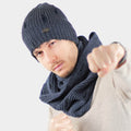 Cappello da uomo con strappi - Colombo Milano 1911 - colore blu