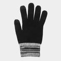 Guanti da uomo elasticizzati touch screen con polso bicolore - Colombo Milano 1911 - nero