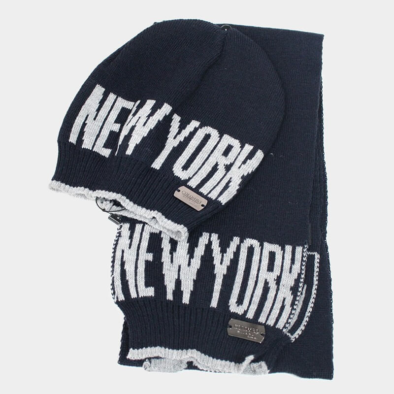 Berretto e sciarpa da bimbo - New York, - Colombo Milano 1911