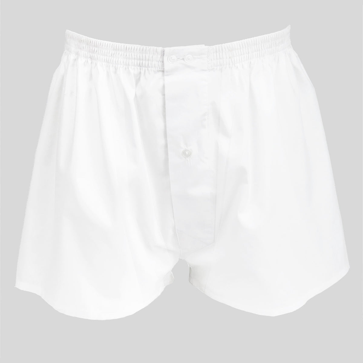 Boxer da uomo bianco in popeline - 100%cotone - tg 3(S)