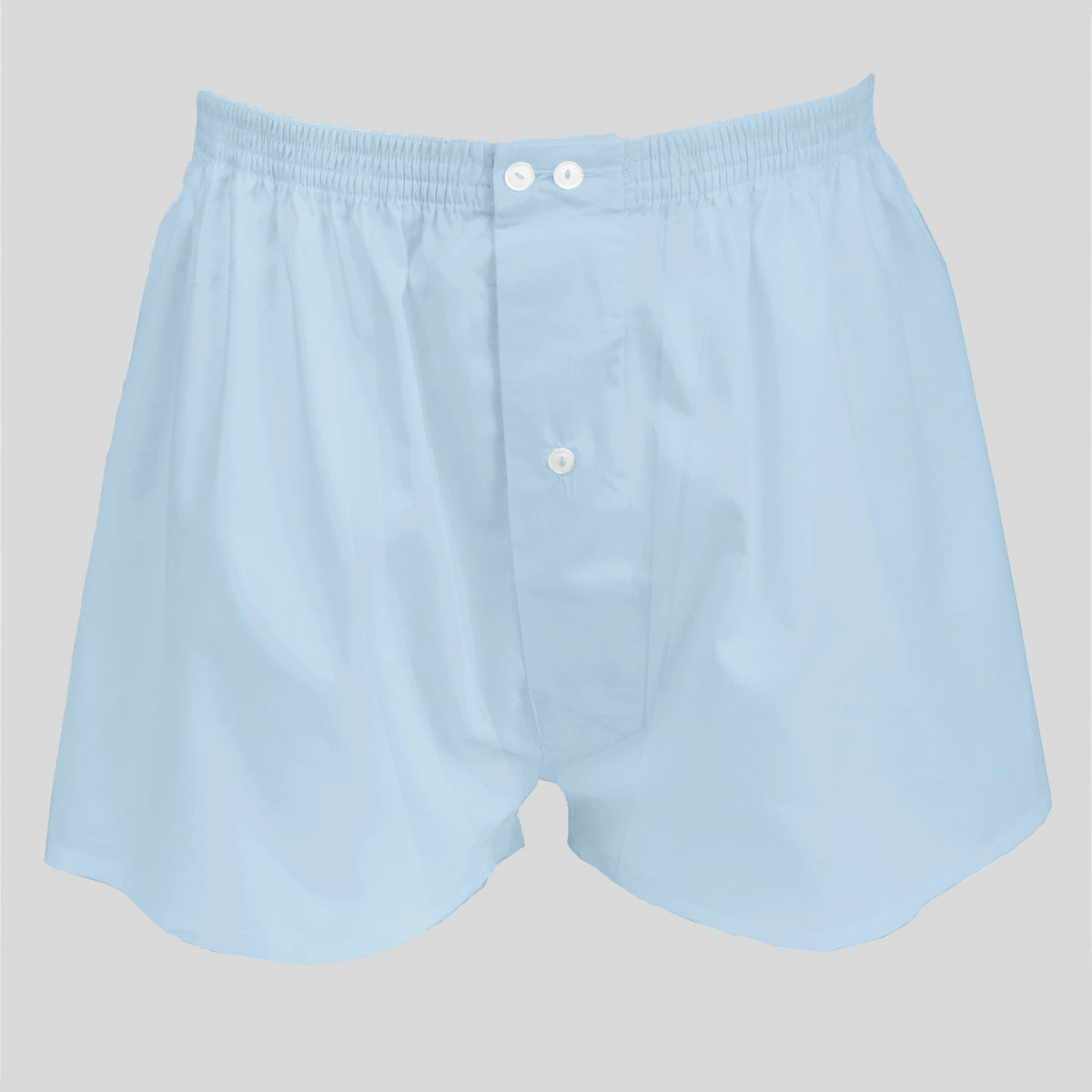 Boxer da uomo azzurro in popeline - 100%cotone - tg 3(S) fronte
