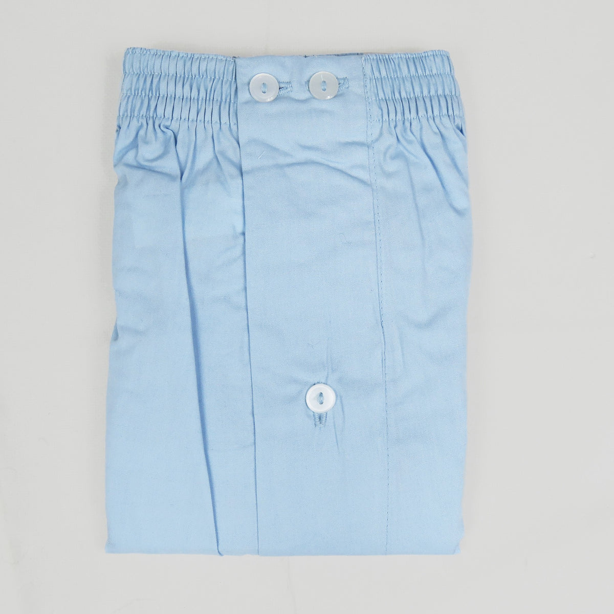 Boxer da uomo azzurro in popeline - 100%cotone - tg 3(S) piegato