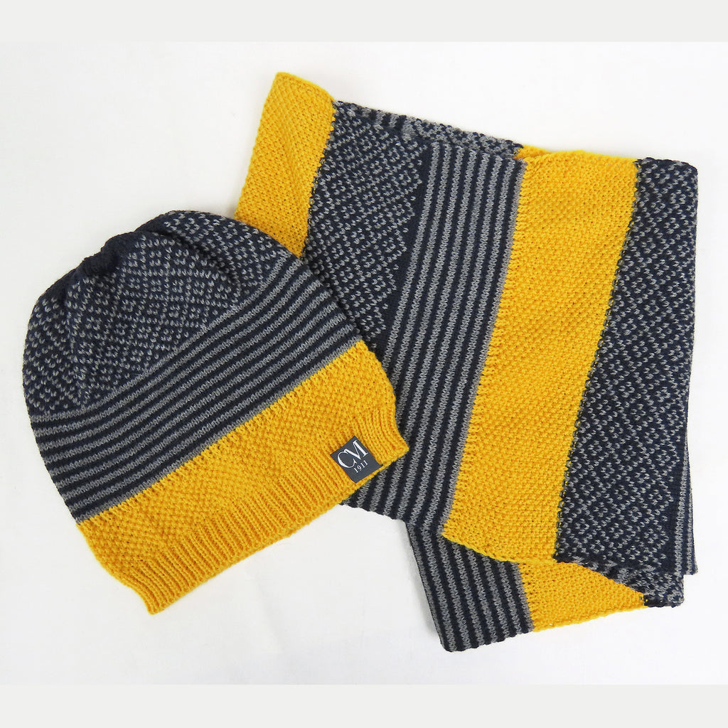 Cappello e sciarpa bimbo patchwork - 6/11a