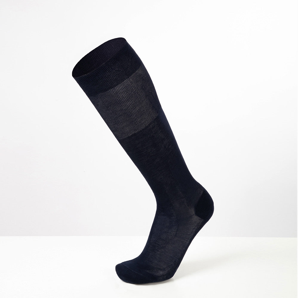 Calze lunghe rasata fresh & dry - Colombo Milano 1911 - indossata blu