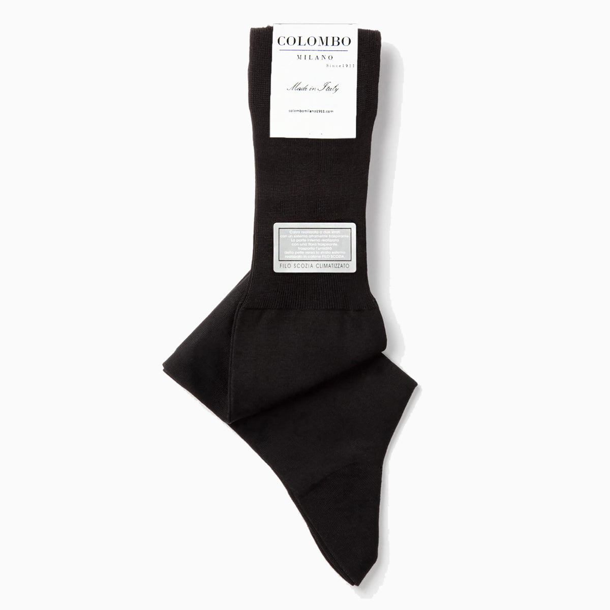 Calze lunghe rasata fresh & dry nero- Colombo Milano 1911
