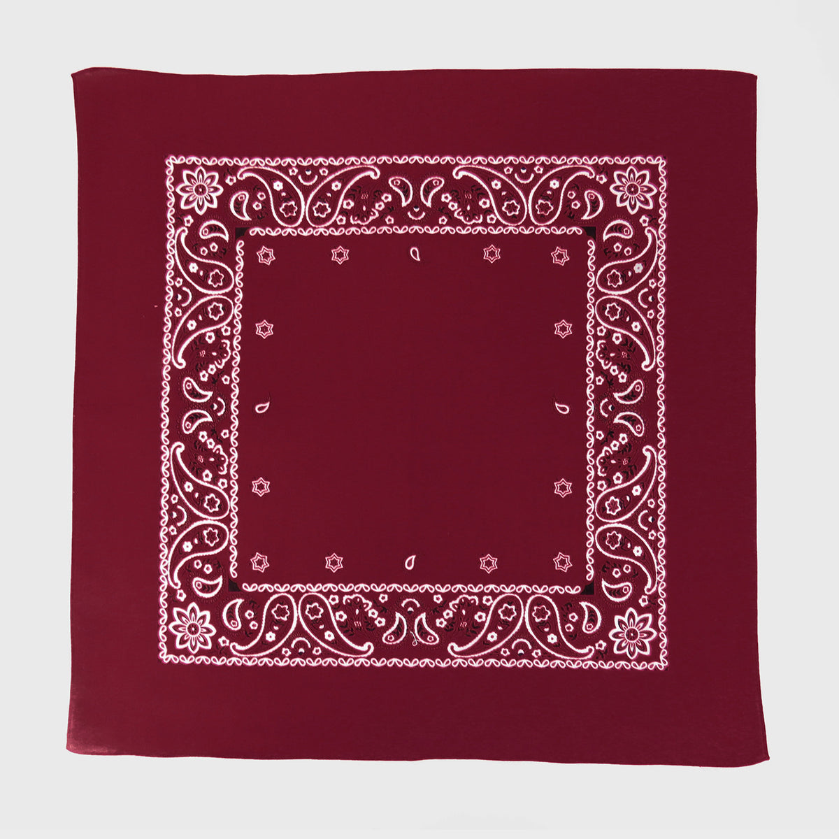 Bandana burgundy “PAISLEY” con stampa cachemire