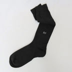 Calze da donna lunghe in caldo cotone extra morbido nere indossate personalizzate