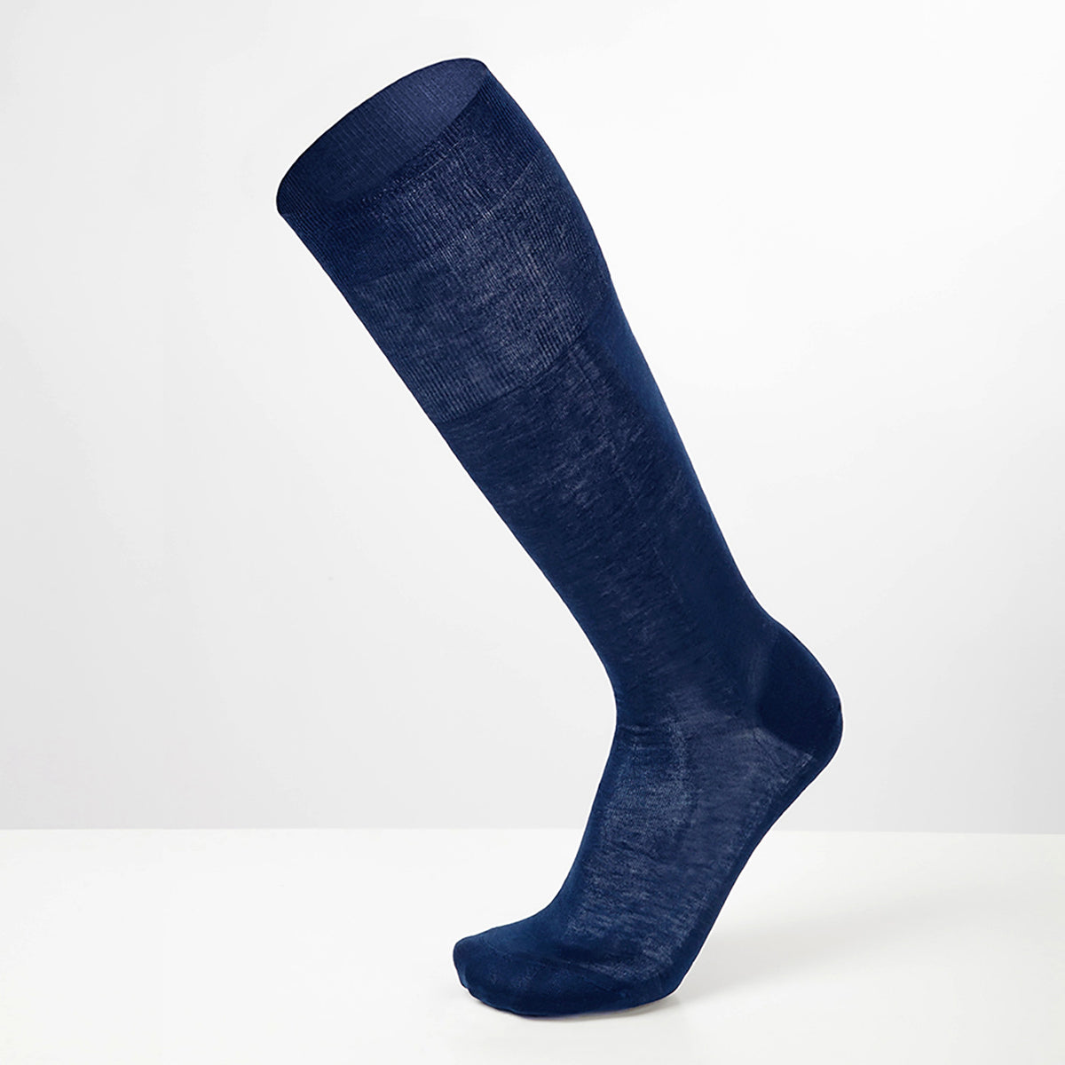 Colore BLUETTE - Calza lunga Chiffon rasata filo di scozia indossata