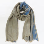 Sciarpa in viscosa jacquard con lurex in scatola