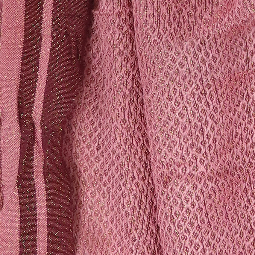 Sciarpa in viscosa jacquard con lurex in scatola