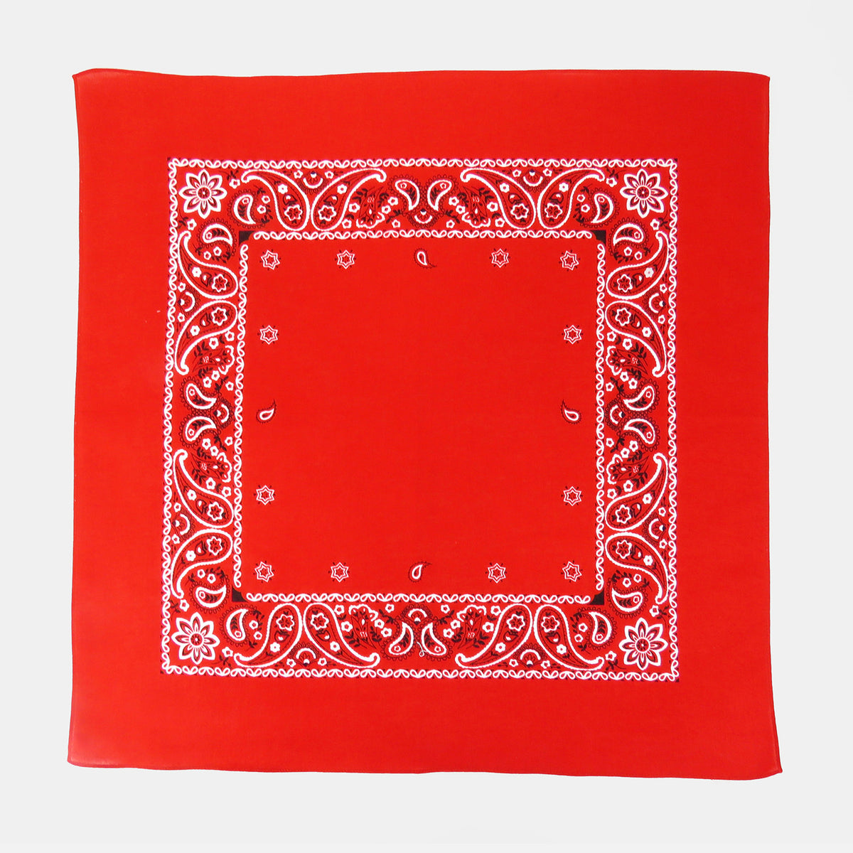 modello- Bandana colorata “PAISLEY” - con stampa cachemire - rosso