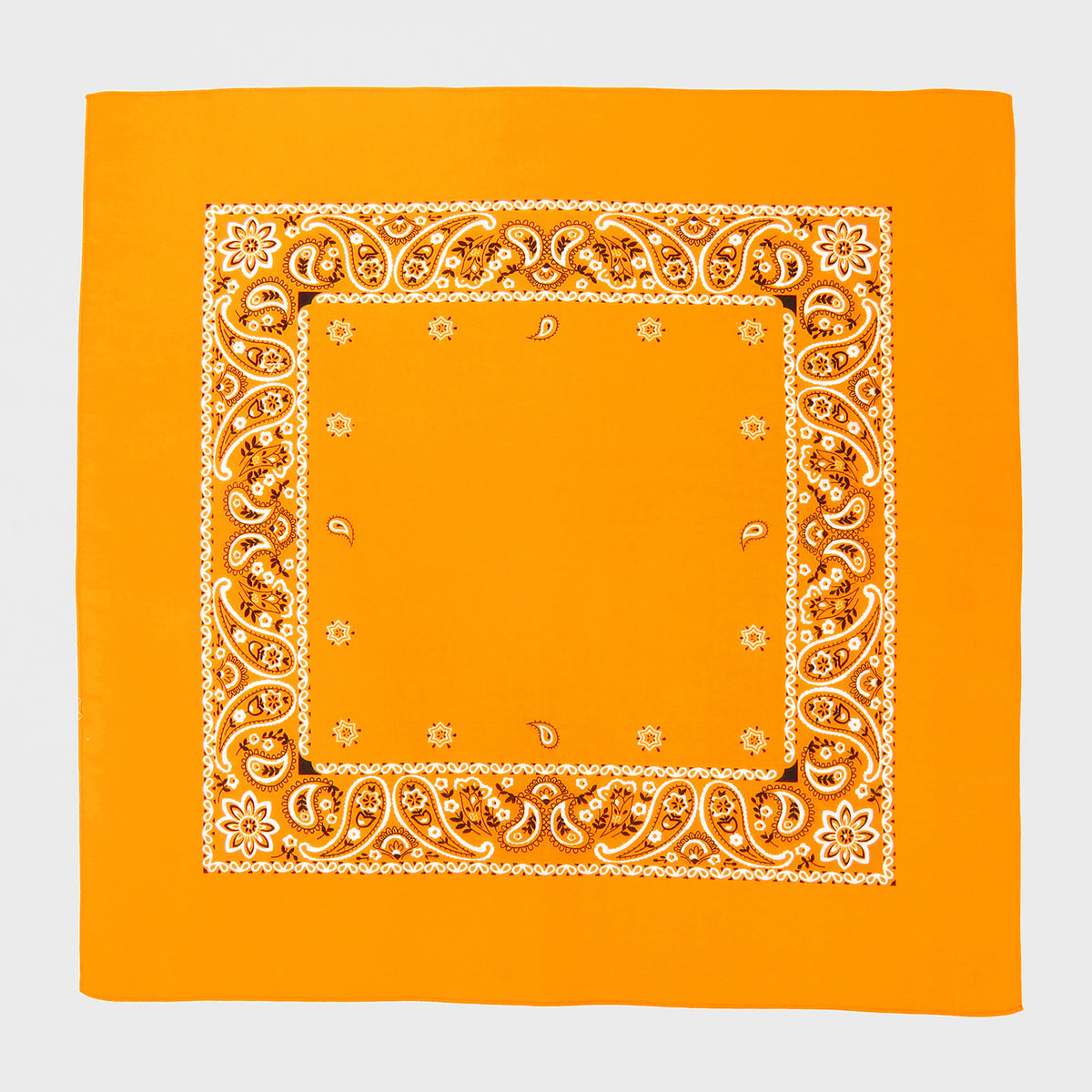 Bandana in cotone con stampa cachemire - ARANCIO aperta