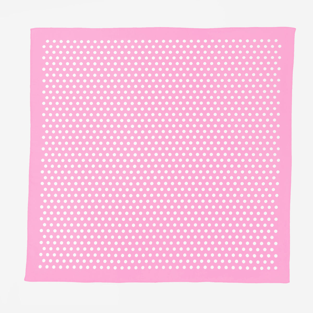 Bandana in cotone a POIS - ROSA pastello aperta
