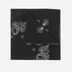 Bandana in cotone con stampa cachemire - NERO