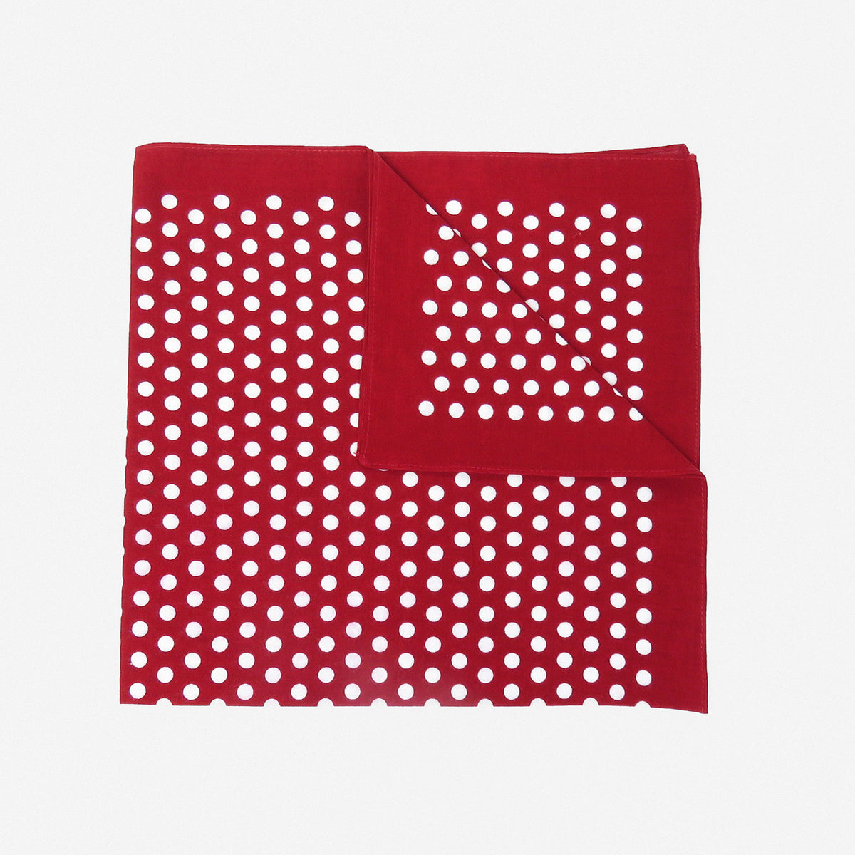 Bandana in cotone a POIS - rosso scuro