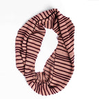 Cappello e sciarpa ad anello righe 3d - sciarpa ad anello