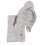 Set bambina grigio con lurex - 6/24m
