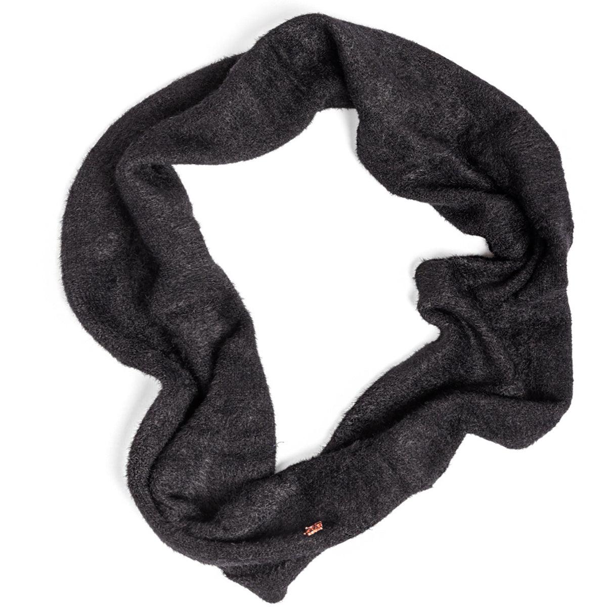 Cappello e sciarpa ad anello nero pelosi sciarpa