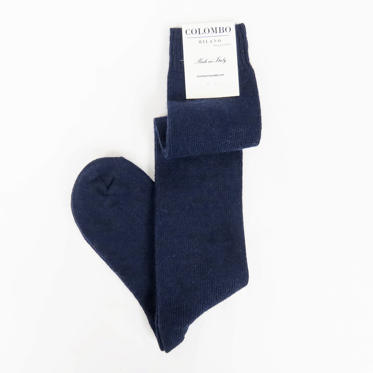 Calze da donna lunghe in caldo Cashmere - blu