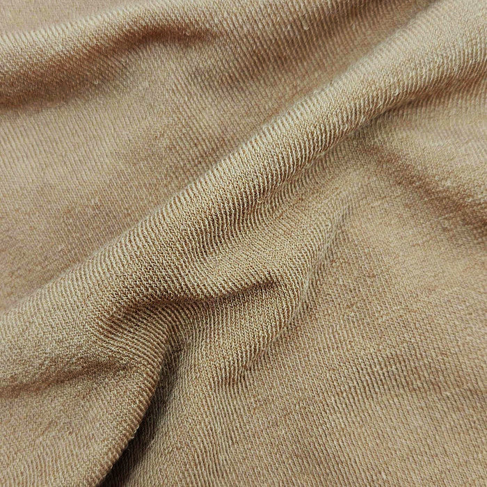 Maglia in modal e cashmere ultralight - maniche lunghe collo alto toffee dettaglio