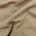 Maglia in modal e cashmere ultralight - maniche lunghe collo alto toffee dettaglio