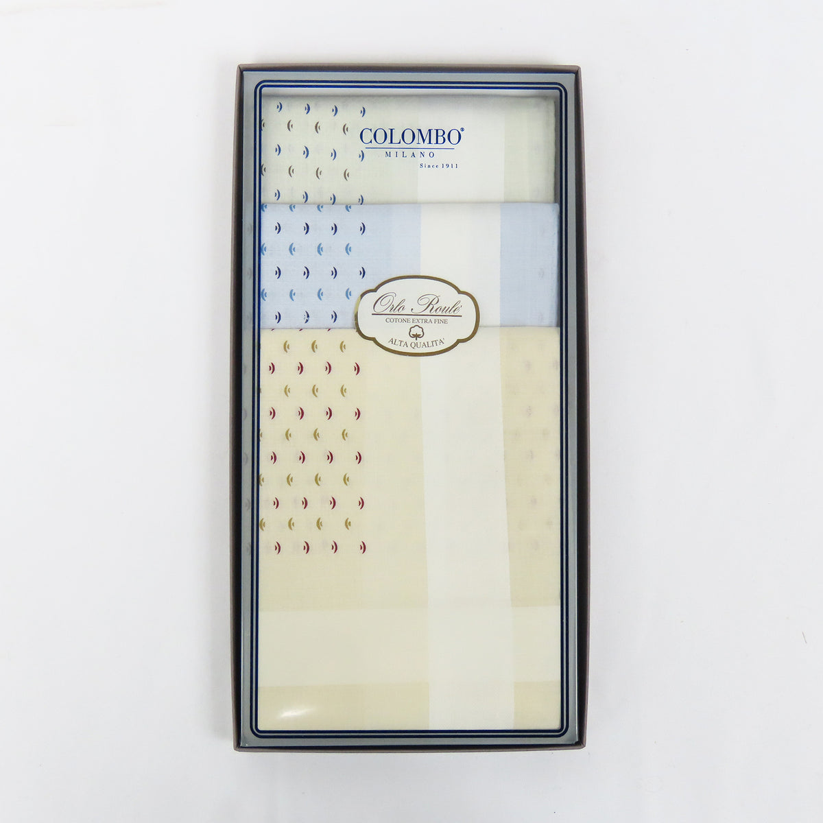Principe - fazzoletti Orlo roulè fondo pastello