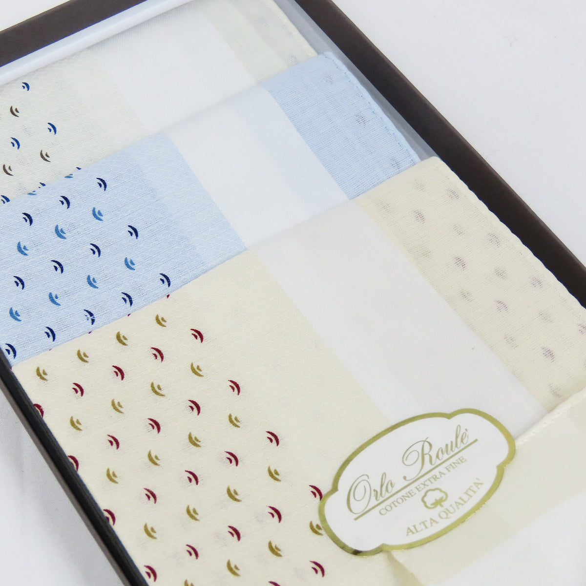 Principe - fazzoletti Orlo roulè fondo pastello