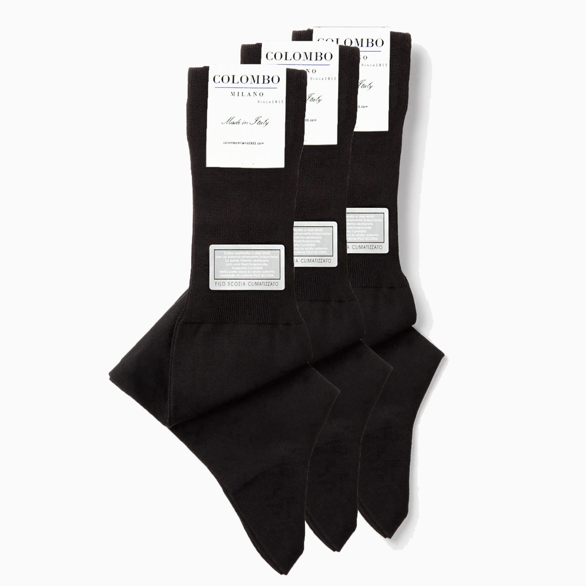 PACK 3 paia Calze lunghe fresh&dry piedi asciutti nero