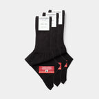 Pack 3 paia Calze lunghe caldo cotone nero
