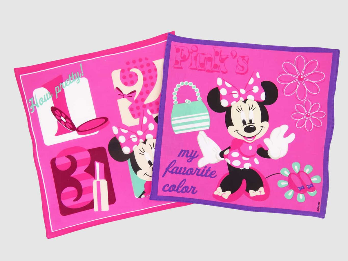 Varianti fucsia - Minnie - fazzoletti di cotone Disney fantasia per bimbe