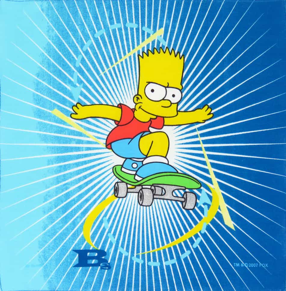 Fazzoletto fronte - Simpson - fazzoletto di cotone con Bart