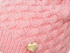 Dettaglio - Cappello rosa morbido a spicchi da bimba