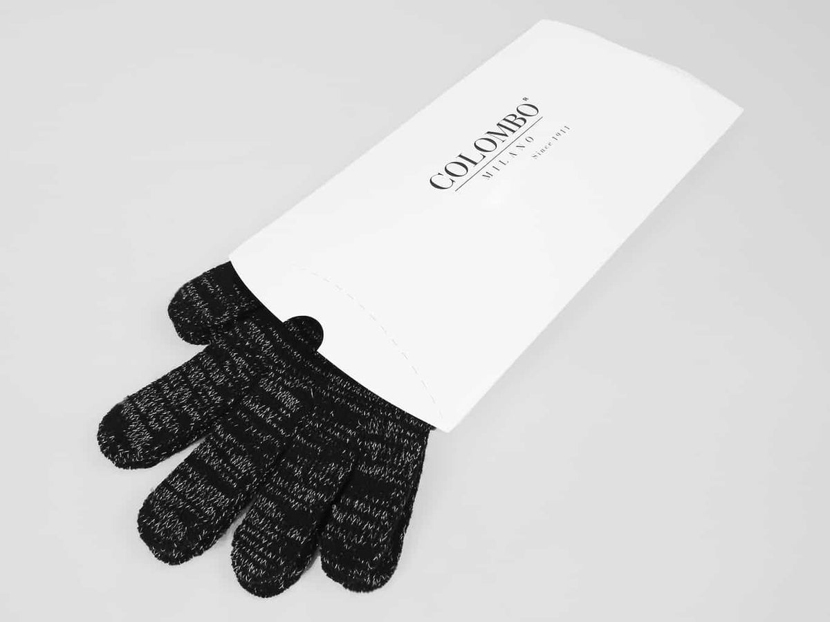 Scatola regalo- guanti magici con lurex argento